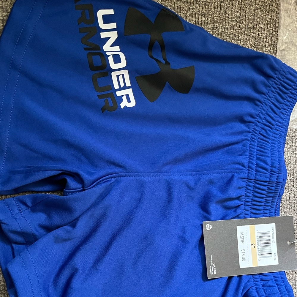 2t under armor boys shorts with tags